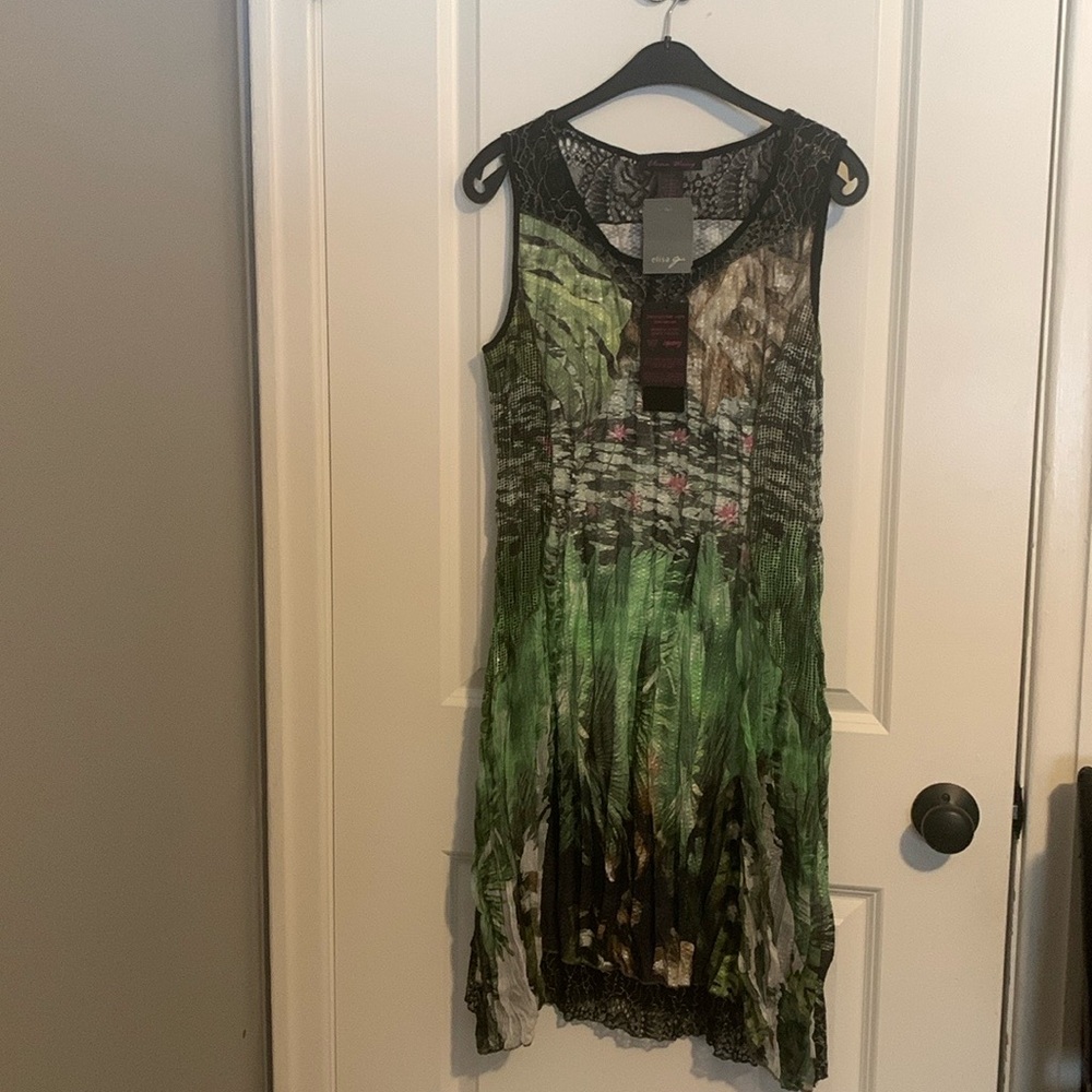 Multi-Coloured Dress, Bohemian, Impressionism Pattern, size Medium, Casual